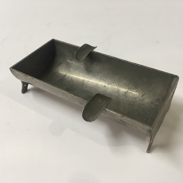 ASHTRAY, Deco Style - Stainless Steel Trough